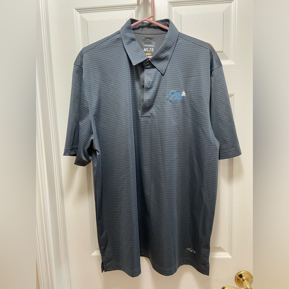 Greg Norman ML75 Play Dry Men's Short Sleeve Golf Polo Shirt SZ XL Grand Geneva